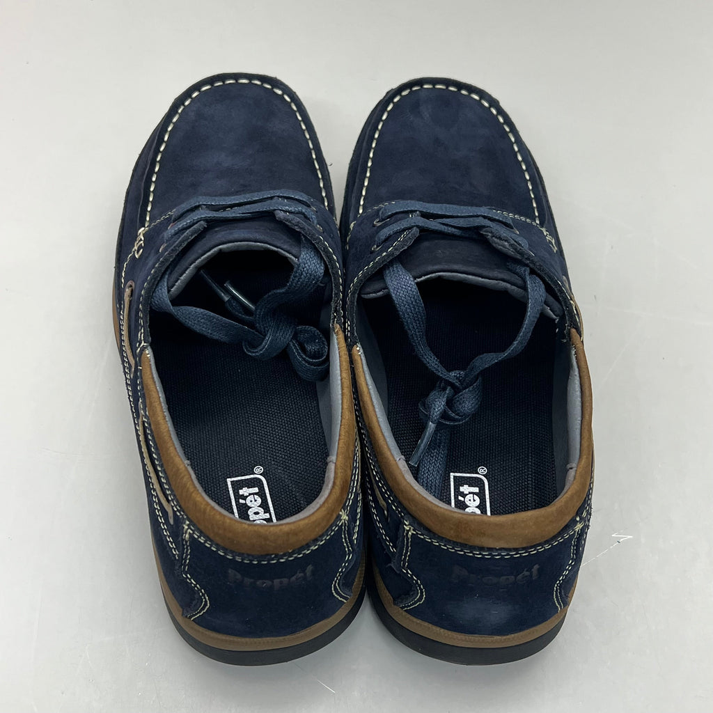 PROPET Pomeroy Boat Shoe Orthotic Friendly Men's Sz 9 XX (5E) Navy MCA082S