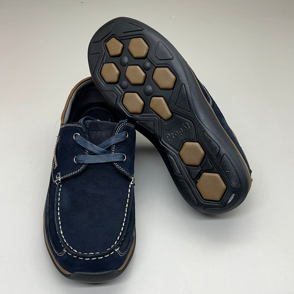 PROPET Pomeroy Boat Shoe Orthotic Friendly Men's Sz 9 XX (5E) Navy MCA082S