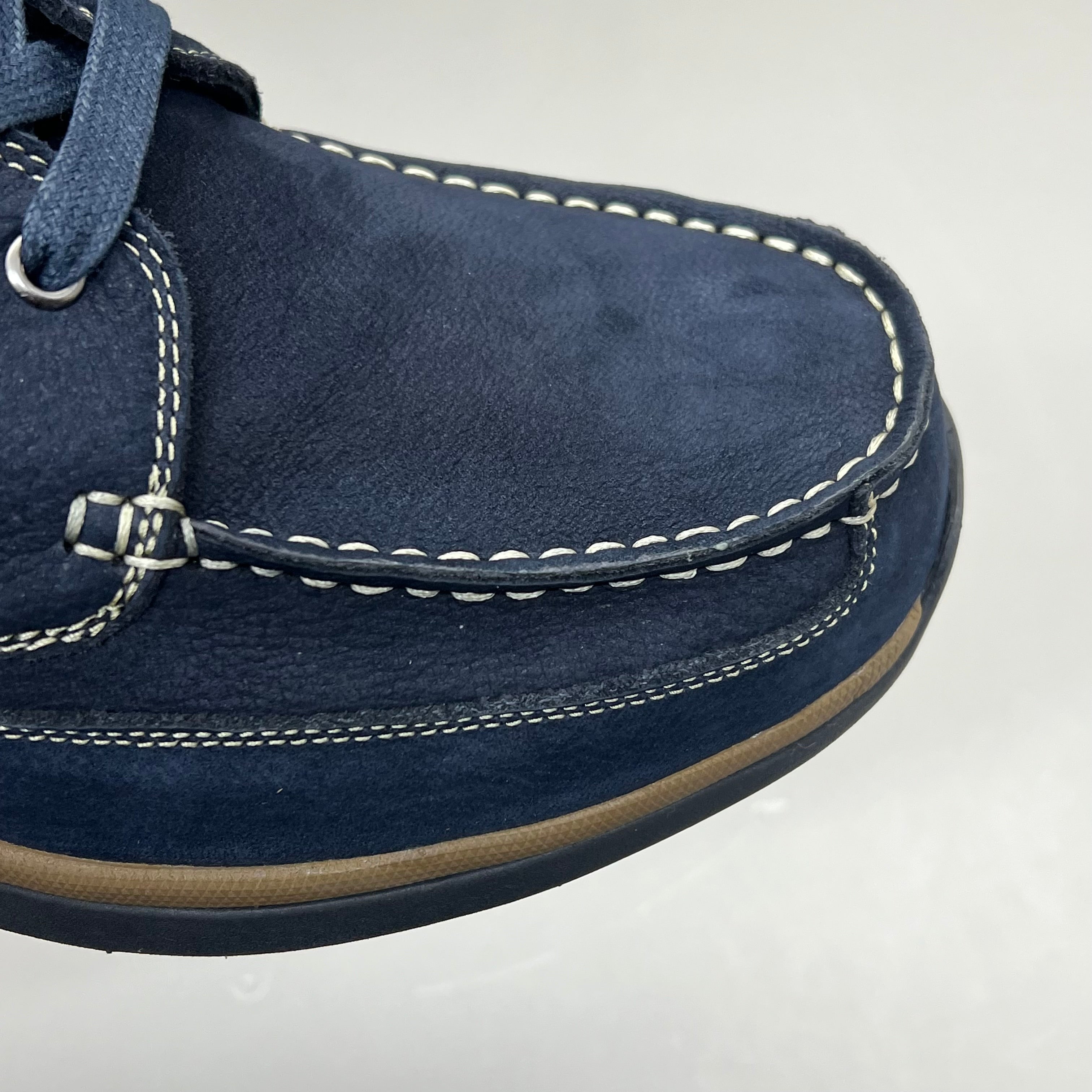 PROPET Pomeroy Boat Shoe Orthotic Friendly Men's Sz 9 XX (5E) Navy MCA082S