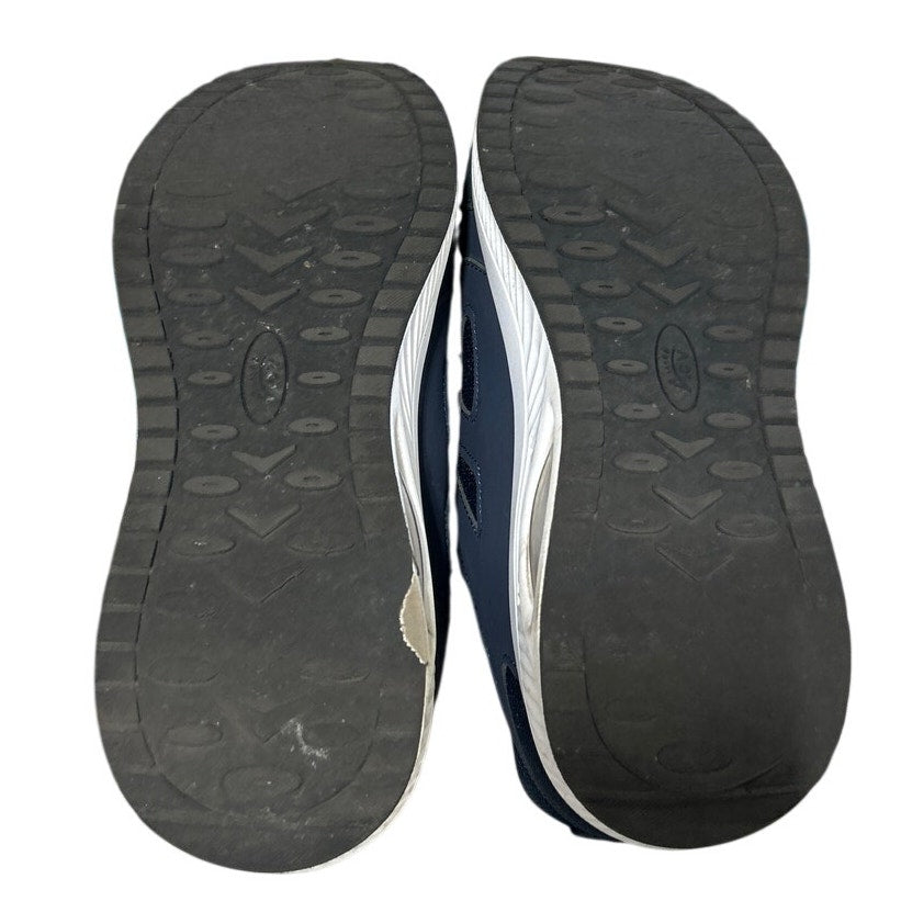 AOV Women Size 9 Navy Pink Arch Support Orthotic Lace Up Sneaker Walking Shoes
