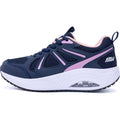 AOV Women Size 9 Navy Pink Arch Support Orthotic Lace Up Sneaker Walking Shoes